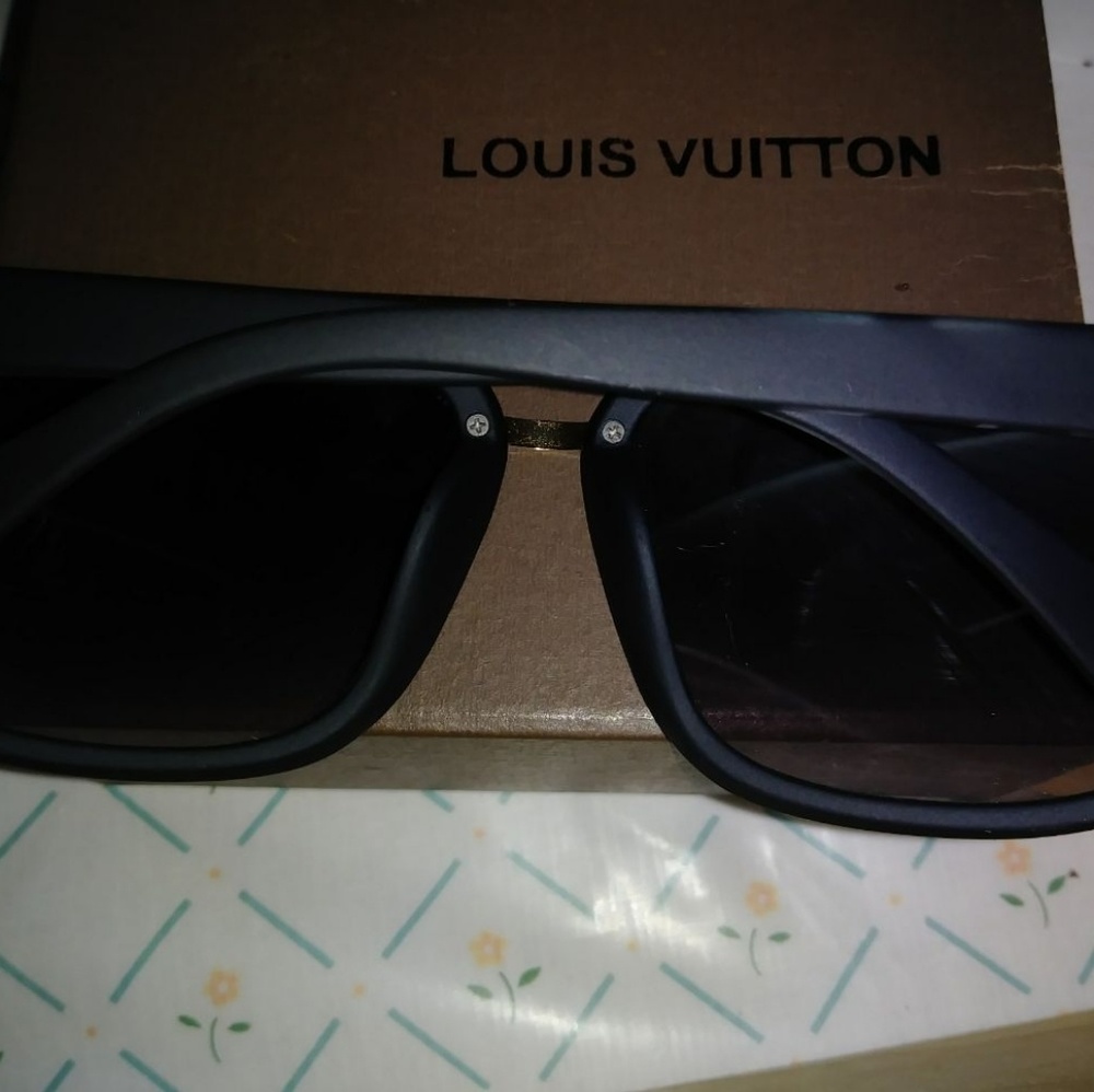 Black and Gold Louis Vuitton LV men's shades .